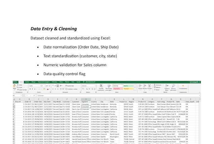 do accurate data entry, data cleaning and excel formatting